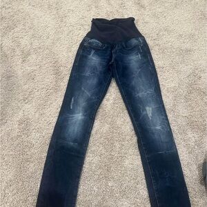 Maternity blue jeans size 27